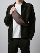 Sac Banane Light Etrier Marron light ELIS722M-vue-porte